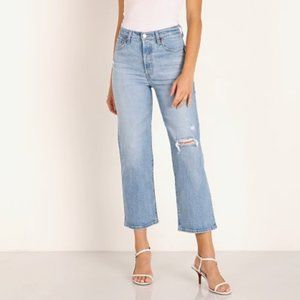 RIBCAGE STRAIGHT ANKLE WOMEN'S JEANS, SIZE:24